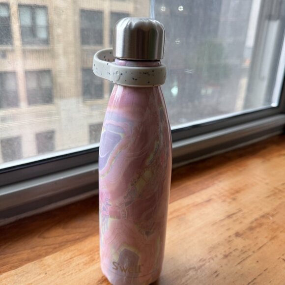 S'well 17oz Insulated Water Bottle in Geode Rose (marbled pink & lilac) - Picture 9 of 13
